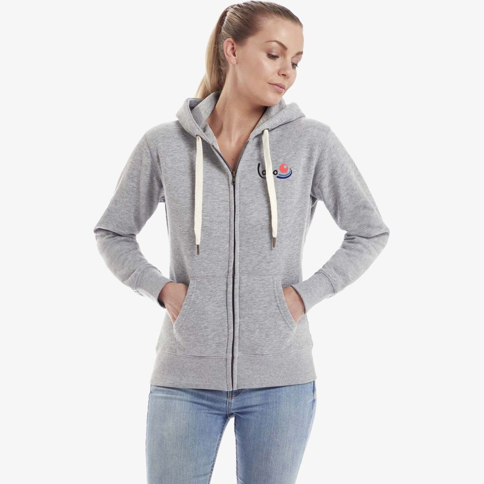 Women's Superstar zip through hoodie