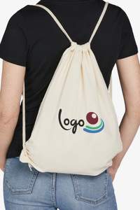 Image produit Organic Cotton Drawstring Backpack