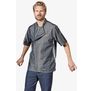 Veste de cuisinier à manches courtes et à fermeture zippée