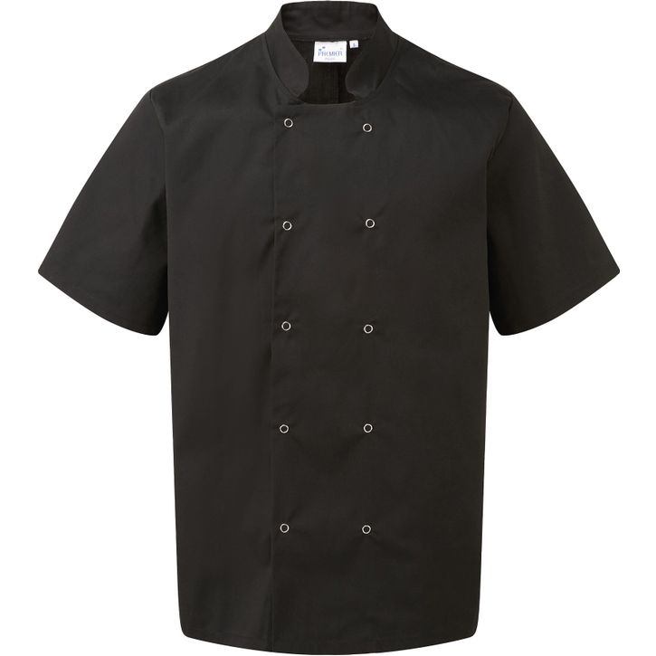 Image produit Veste de cuisine à manches courtes et à boutons-pression