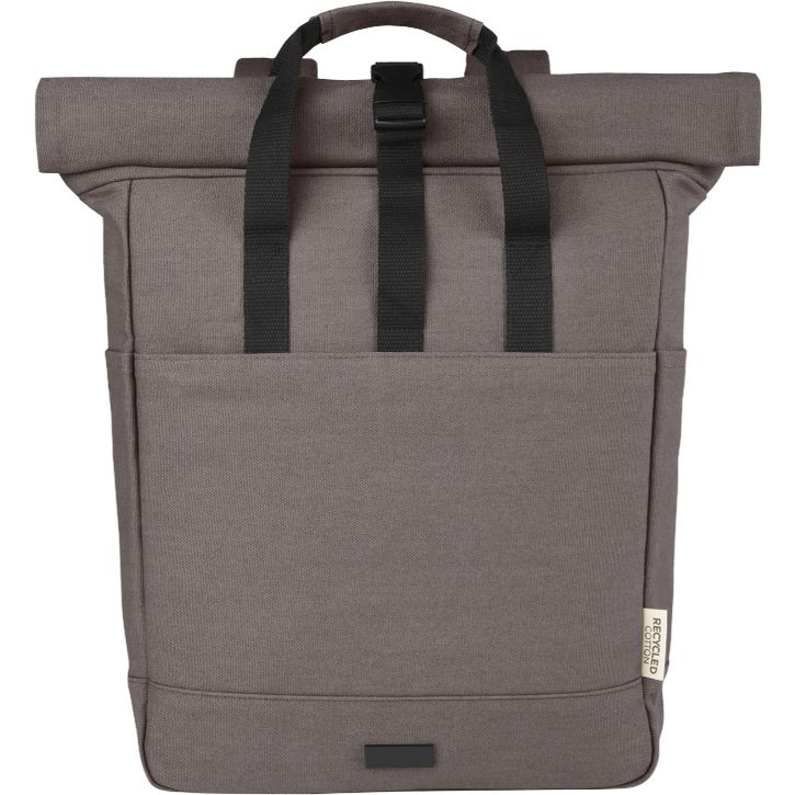 Image produit Sac à dos pour ordinateur portable Joey de 15 L en toile recyclée 15 pouces avec dessus enroulable