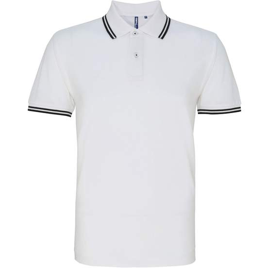 Polo passepoilé coupe classique homme - col contrasté