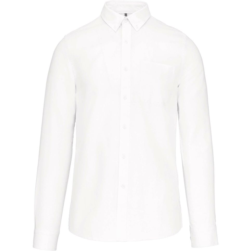 Chemise oxford lavée manches longues homme