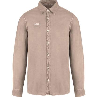 Image produit Chemise délavée en coton twill homme