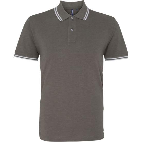 Polo passepoilé coupe classique homme - col contrasté