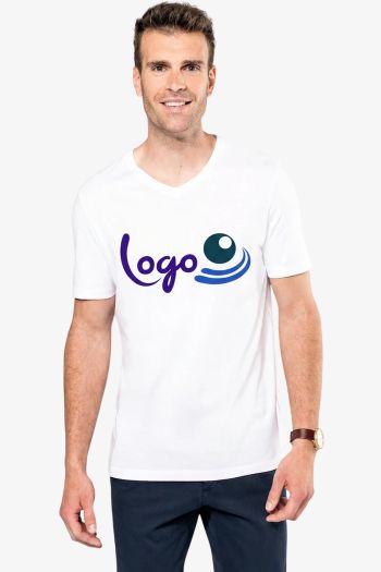 Image produit T-shirt Supima® col V manches courtes homme