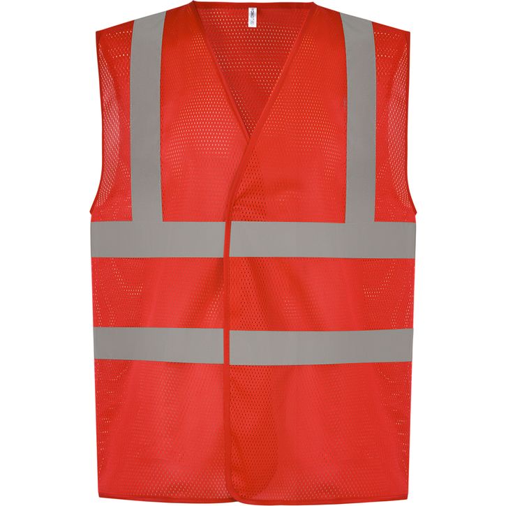 Image produit Gilet haute visibilité à maille ajourée recyclée