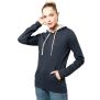 sweat-shirt capuche contrastée femme