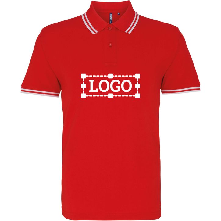 Image produit Polo passepoilé coupe classique homme - col contrasté