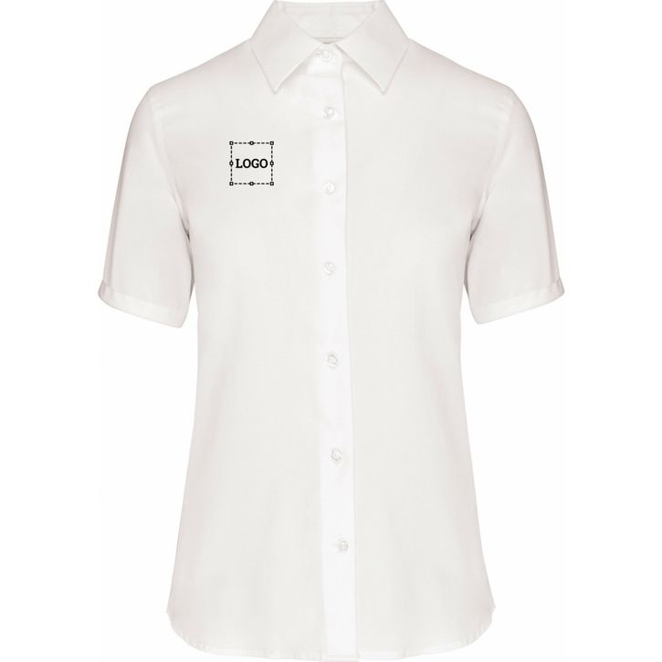 Chemise manches courtes sans repassage femme