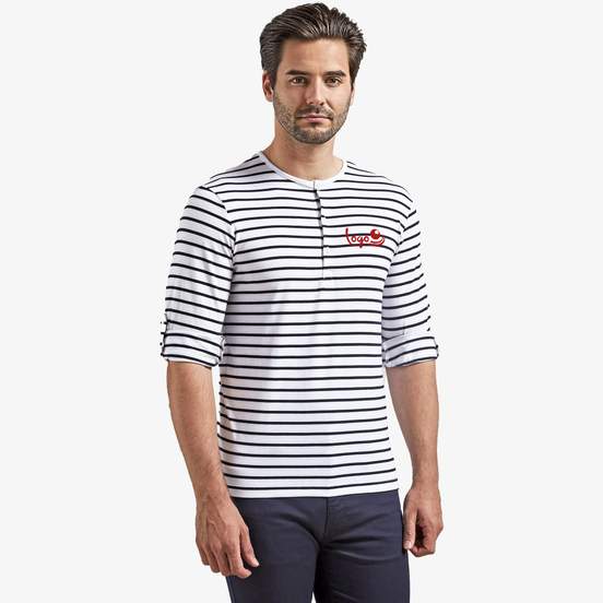 Tee-shirt à manches retroussables Long John pour homme