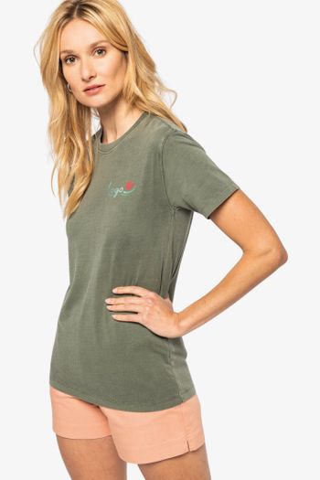 Image produit T-shirt délavé femme - 165g