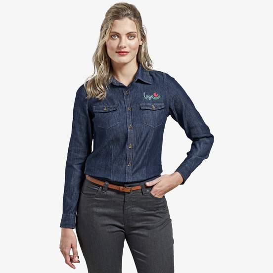 Chemise denim pour femme