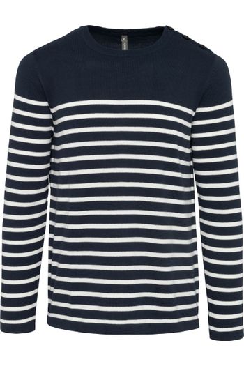 Pull marin homme - Striped Navy/off White