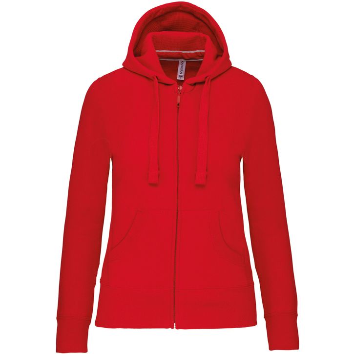 sweat-shirt zippé capuche femme