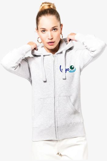 Image produit sweat-shirt zippé capuche femme