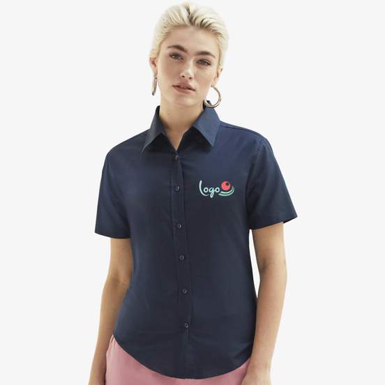 Short Sleeve Oxford Shirt Lady-Fit