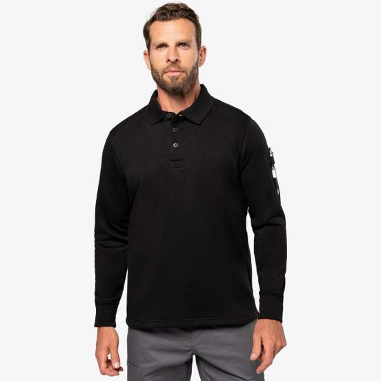 Sweat-shirt col polo