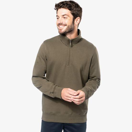 Sweat-shirt col zippé