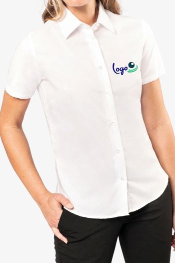 Image produit Chemise Oxford manches courtes femme