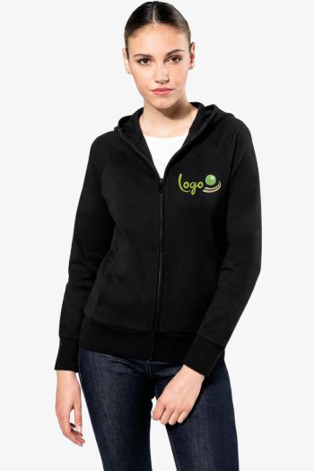 Image produit Veste zippée à capuche femme