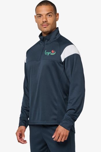 Image produit Sweat d'entrainement 1/4 zip unisexe