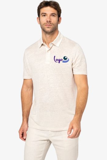 Image produit Polo en lin homme