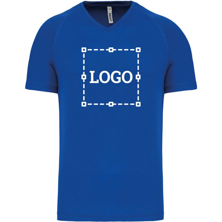 Image produit T-shirt de sport manches courtes col v homme