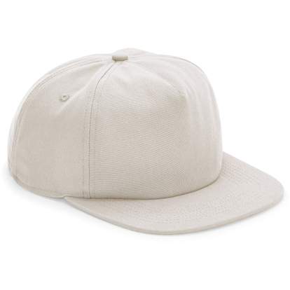Casquette 5 pans style déstructuré en coton biologique
