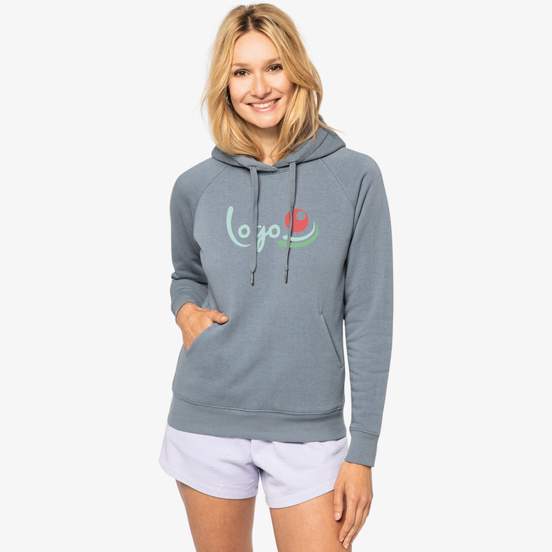 Sweat capuche raglan femme - 350g