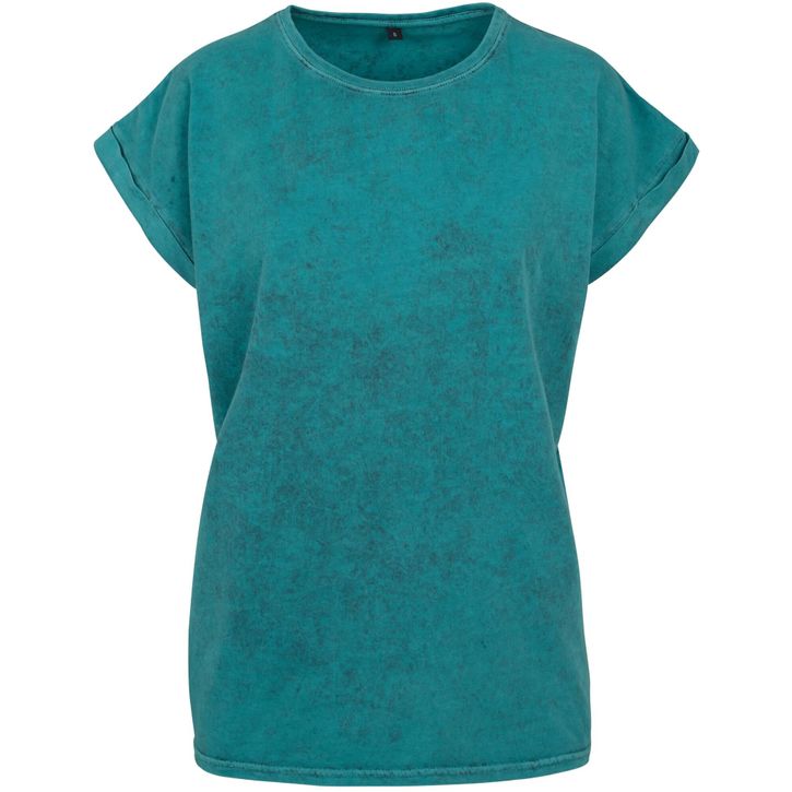 Image produit Ladies Acid Washed Extended Shoulder Tee