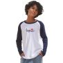 Kids´ long sleeved baseball T