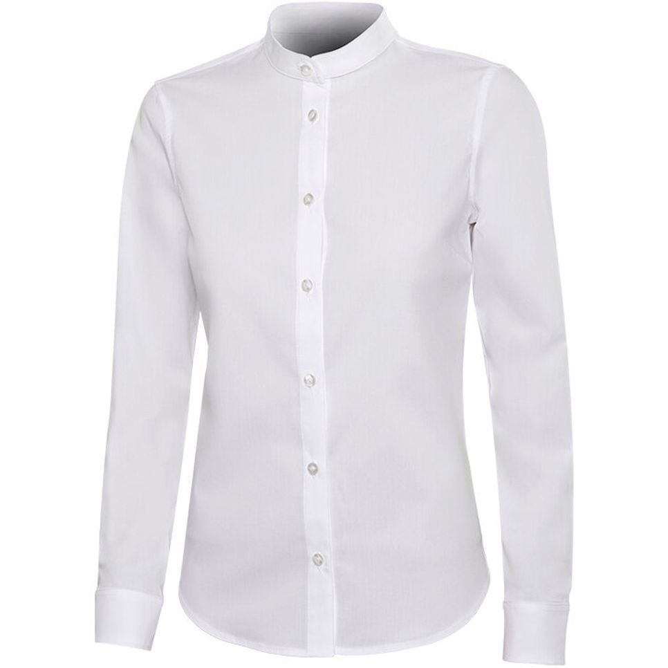 Chemise femme col mao