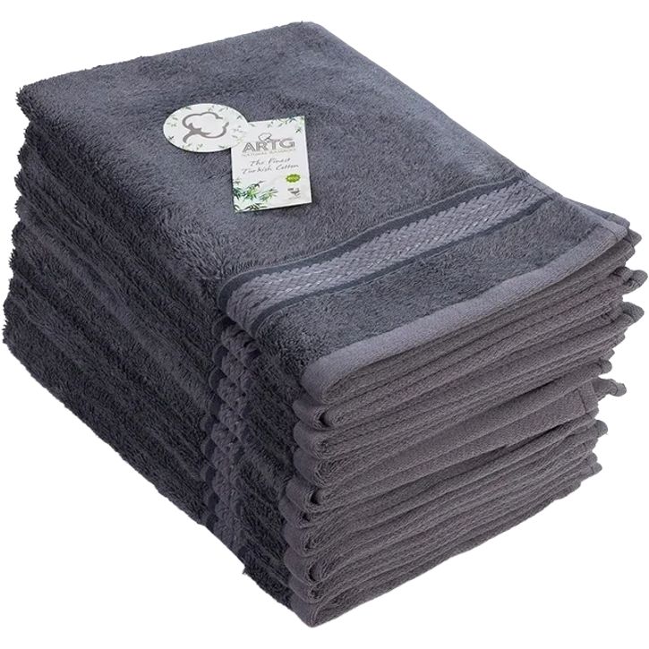 Serviette d'invité en bambou naturel - Dark Grey