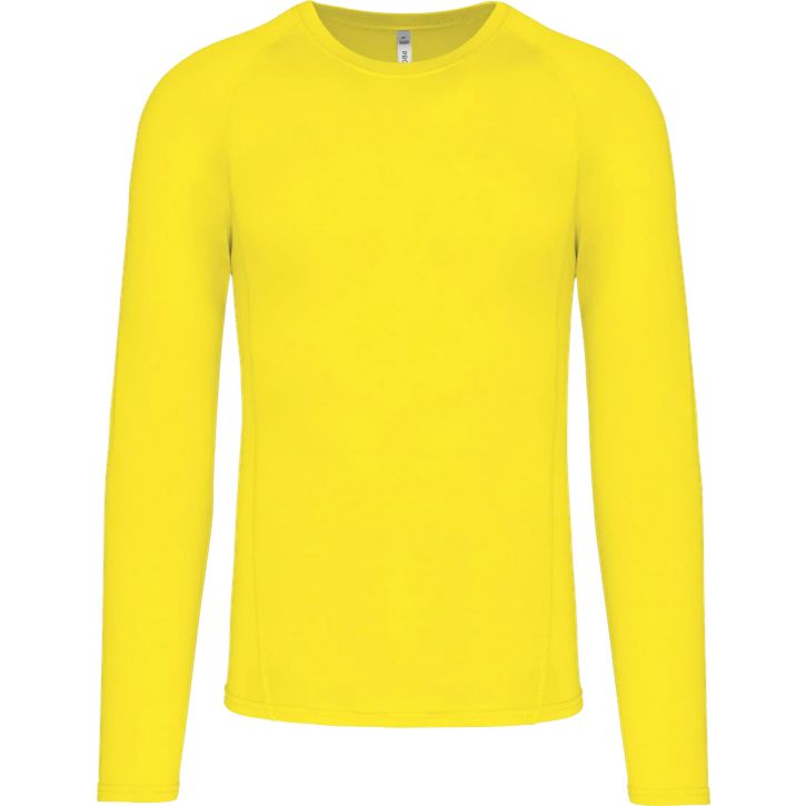 T-shirt double peau sport manches longues unisexe