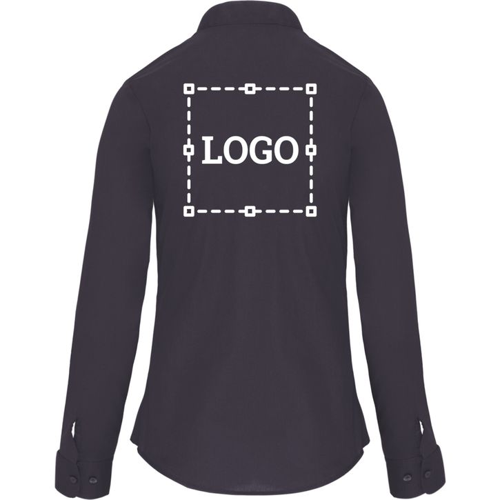 Image produit Chemise col mao manches longues femme