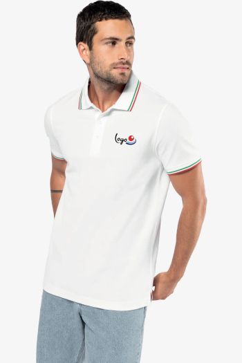 Image produit Polo maille piquée manches courtes homme
