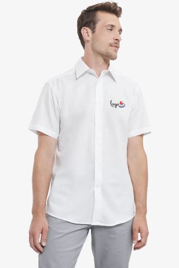 Image produit Chemise Oxford cintrée manches courtes homme
