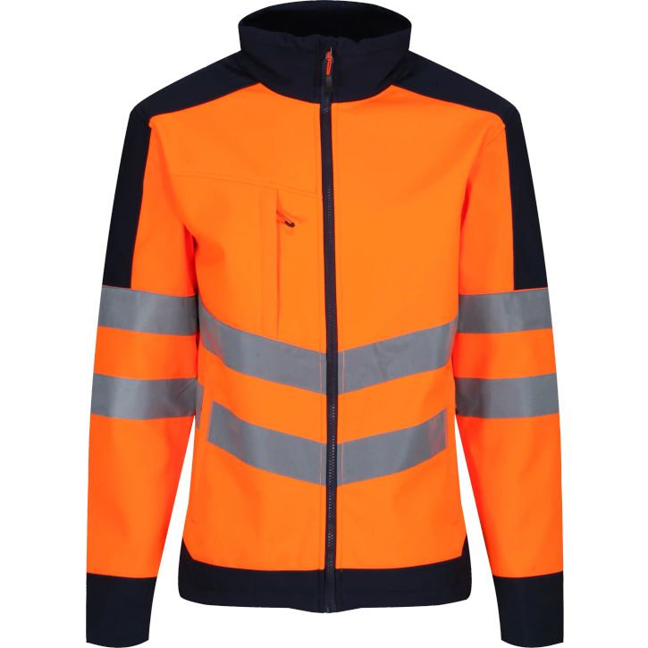 Image produit Men's Hi-Vis 3 Layer Softshell Reflective Work Jacket