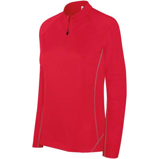 Sweat running 1/4 zip femme