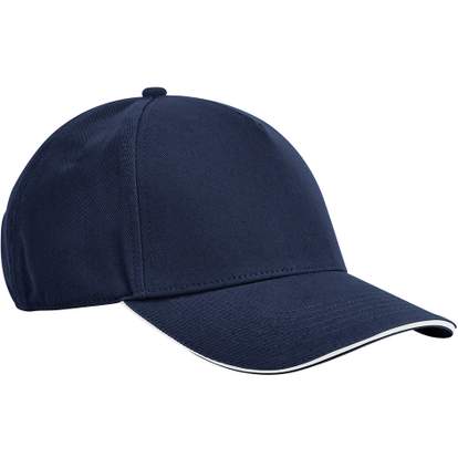 Image produit Casquette classique 5 panneaux en coton biologique EarthAware  - visière sandwich