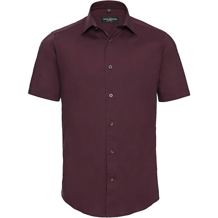 Image produit Chemise stretch ajustée manches courtes homme