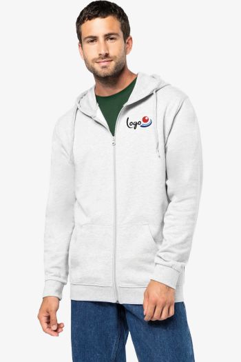 Image produit Sweat-shirt recyclé zippé à capuche unisexe