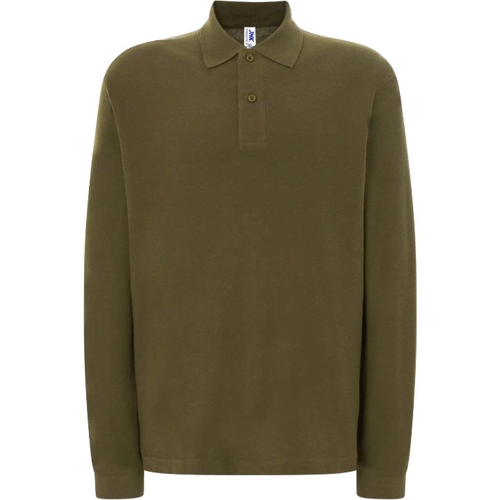 Man regular long sleeve polo