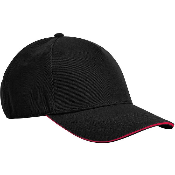 Casquette classique 5 panneaux en coton biologique EarthAware  - visière sandwich