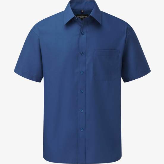 Men’s short sleeve classic polycotton poplin shirt