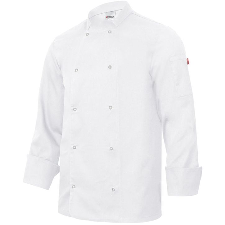 Image produit Veste de cuisinier manches longues avec boutons pression