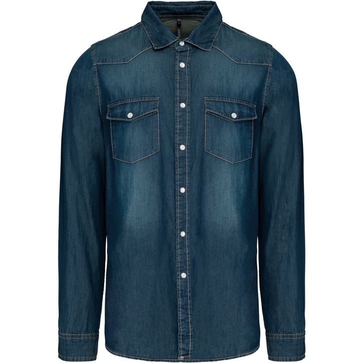 Image produit Chemise denim manches longues homme