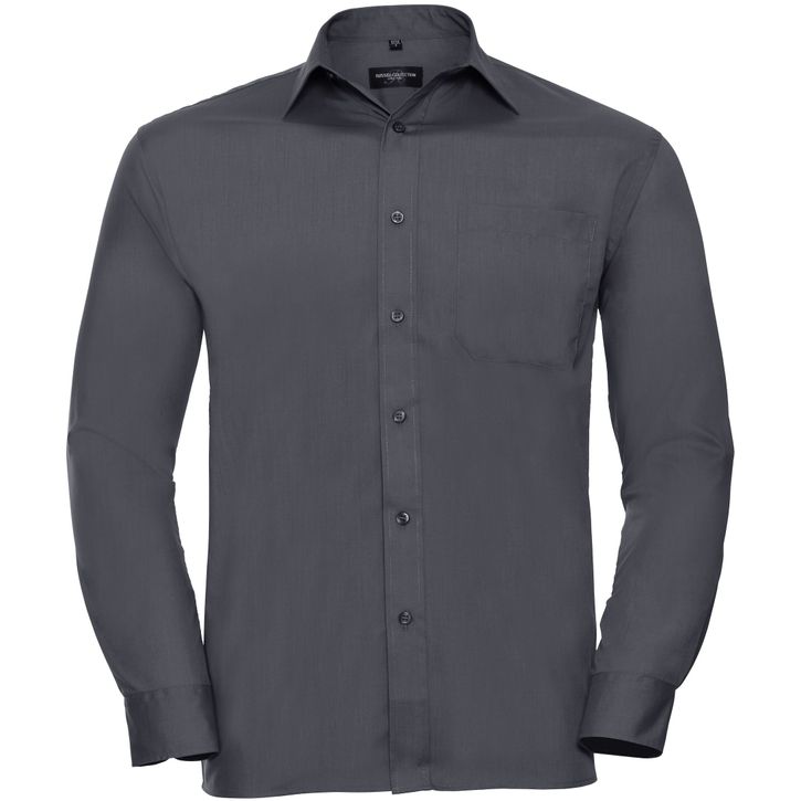Image produit Men’s long sleeve classic polycotton poplin shirt