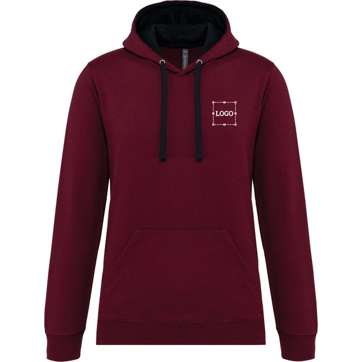 Image produit Sweat à capuche bicolore